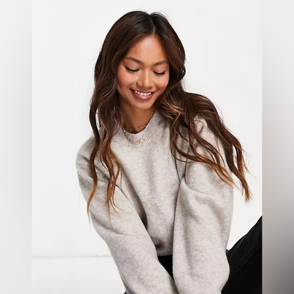 & Other Stories Crewneck Sweater Size Small Gray
